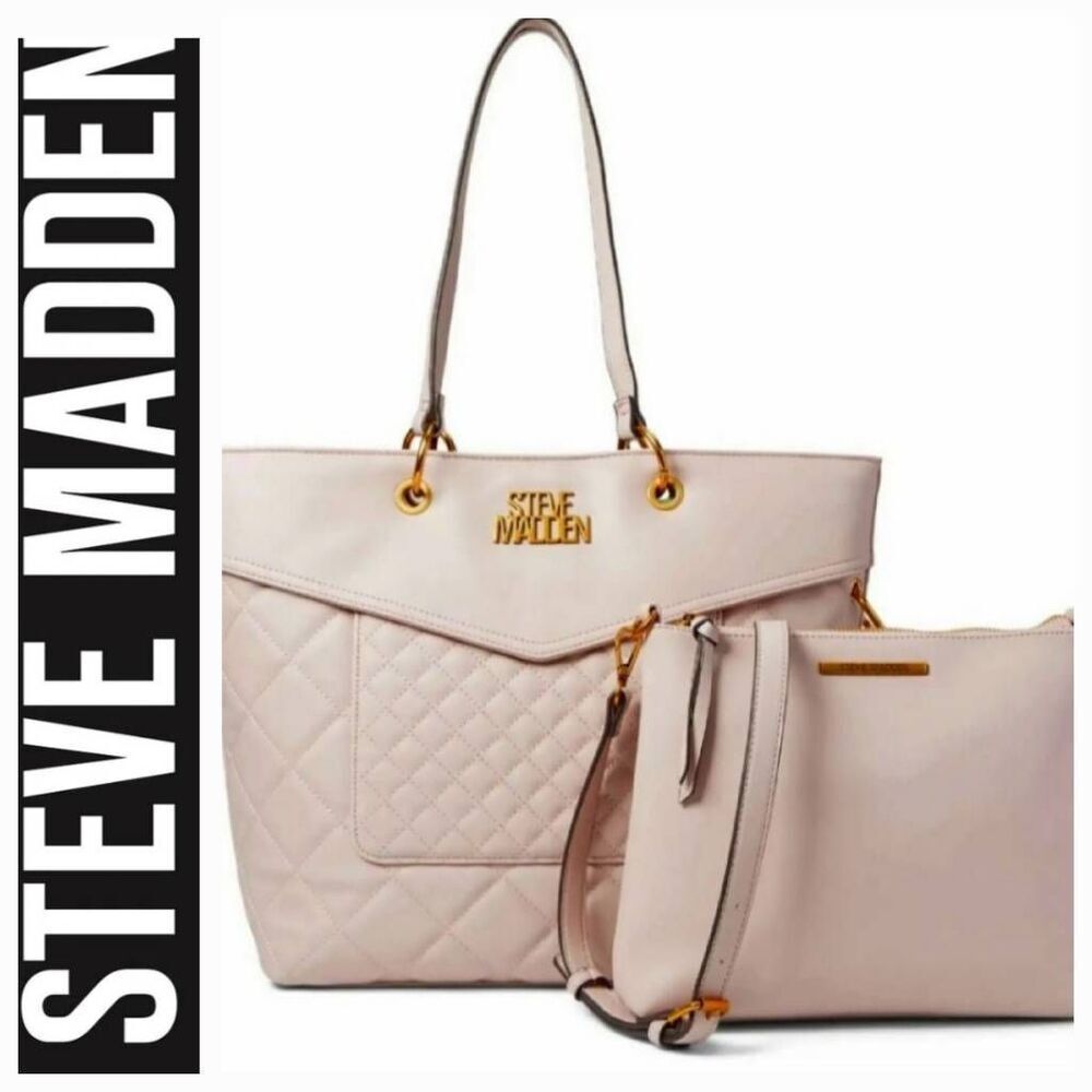 Steve Madden Cream Tote Bag Set